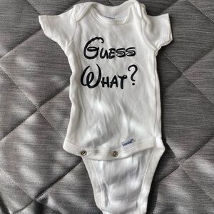 Gerber Disney Newborn size Pregnancy Announcement onesie